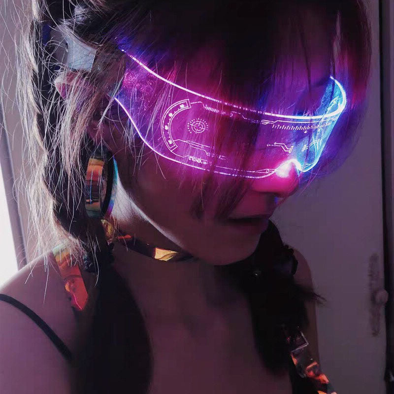 Futuristic Laser LED Glasses